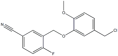 3-[5-(chloromethyl)-2-methoxyphenoxymethyl]-4-fluorobenzonitrile