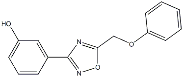 3-[5-(phenoxymethyl)-1,2,4-oxadiazol-3-yl]phenol Structure