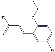 3-[5-bromo-2-(propan-2-yloxy)phenyl]prop-2-enoic acid,,结构式