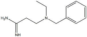 3-[benzyl(ethyl)amino]propanimidamide Structure
