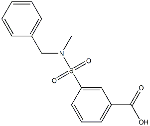 3-[benzyl(methyl)sulfamoyl]benzoic acid