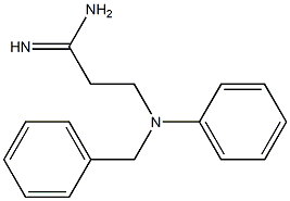 3-[benzyl(phenyl)amino]propanimidamide 化学構造式