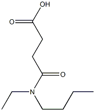 3-[butyl(ethyl)carbamoyl]propanoic acid,,结构式