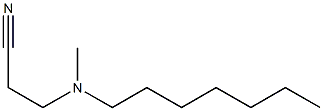 3-[heptyl(methyl)amino]propanenitrile,,结构式