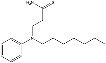 3-[heptyl(phenyl)amino]propanethioamide 化学構造式