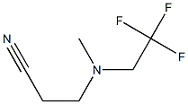 3-[methyl(2,2,2-trifluoroethyl)amino]propanenitrile Struktur