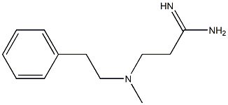 3-[methyl(2-phenylethyl)amino]propanimidamide,,结构式