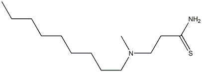 3-[methyl(nonyl)amino]propanethioamide 结构式