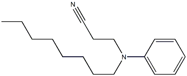 3-[octyl(phenyl)amino]propanenitrile Structure