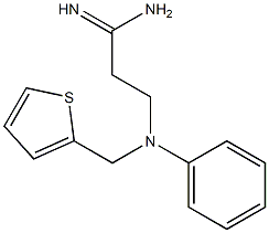 3-[phenyl(thien-2-ylmethyl)amino]propanimidamide,,结构式