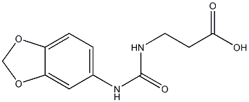 3-{[(1,3-benzodioxol-5-ylamino)carbonyl]amino}propanoic acid,,结构式