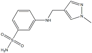  3-{[(1-methyl-1H-pyrazol-4-yl)methyl]amino}benzene-1-sulfonamide