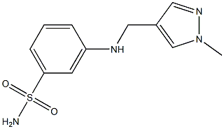 3-{[(1-methyl-1H-pyrazol-4-yl)methyl]amino}benzene-1-sulfonamide