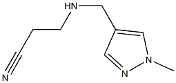 3-{[(1-methyl-1H-pyrazol-4-yl)methyl]amino}propanenitrile