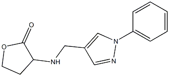 3-{[(1-phenyl-1H-pyrazol-4-yl)methyl]amino}oxolan-2-one 化学構造式