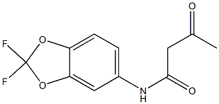 N-(2,2-difluoro-2H-1,3-benzodioxol-5-yl)-3-oxobutanamide Structure