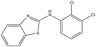 N-(2,3-dichlorophenyl)-1,3-benzothiazol-2-amine 结构式