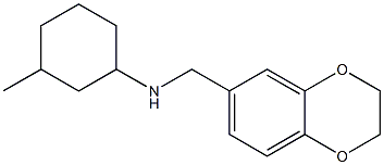 N-(2,3-dihydro-1,4-benzodioxin-6-ylmethyl)-3-methylcyclohexan-1-amine Structure