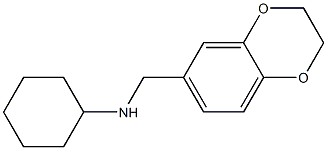 N-(2,3-dihydro-1,4-benzodioxin-6-ylmethyl)cyclohexanamine Structure