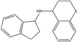 N-(2,3-dihydro-1H-inden-1-yl)-3,4-dihydro-2H-1-benzothiopyran-4-amine Struktur