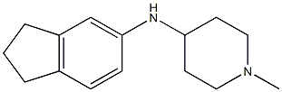 N-(2,3-dihydro-1H-inden-5-yl)-1-methylpiperidin-4-amine 结构式