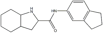 N-(2,3-dihydro-1H-inden-5-yl)-octahydro-1H-indole-2-carboxamide Structure