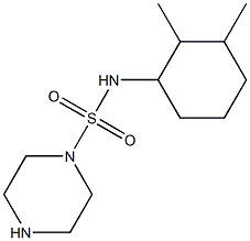 N-(2,3-dimethylcyclohexyl)piperazine-1-sulfonamide Struktur