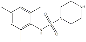 N-(2,4,6-trimethylphenyl)piperazine-1-sulfonamide,,结构式