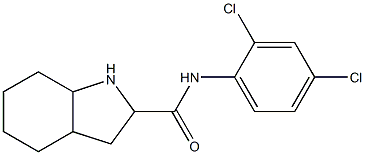 N-(2,4-dichlorophenyl)-octahydro-1H-indole-2-carboxamide,,结构式