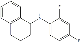 N-(2,4-difluorophenyl)-1,2,3,4-tetrahydronaphthalen-1-amine,,结构式