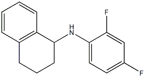 N-(2,4-difluorophenyl)-1,2,3,4-tetrahydronaphthalen-1-amine 化学構造式