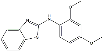 N-(2,4-dimethoxyphenyl)-1,3-benzothiazol-2-amine Struktur