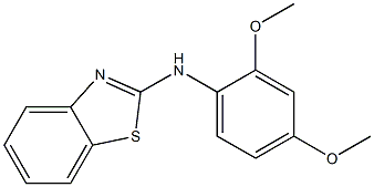 N-(2,4-dimethoxyphenyl)-1,3-benzothiazol-2-amine 化学構造式