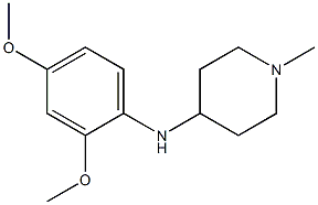 N-(2,4-dimethoxyphenyl)-1-methylpiperidin-4-amine Struktur