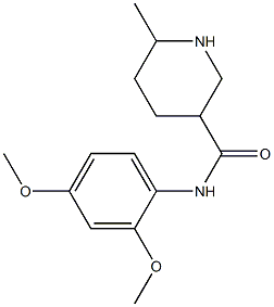 N-(2,4-dimethoxyphenyl)-6-methylpiperidine-3-carboxamide 化学構造式
