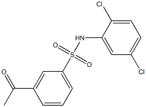 N-(2,5-dichlorophenyl)-3-acetylbenzene-1-sulfonamide 结构式