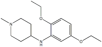 N-(2,5-diethoxyphenyl)-1-methylpiperidin-4-amine 化学構造式