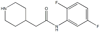 N-(2,5-difluorophenyl)-2-piperidin-4-ylacetamide Struktur