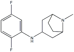 N-(2,5-difluorophenyl)-8-methyl-8-azabicyclo[3.2.1]octan-3-amine 结构式