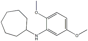 N-(2,5-dimethoxyphenyl)cycloheptanamine Structure