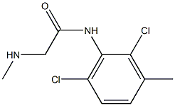 N-(2,6-dichloro-3-methylphenyl)-2-(methylamino)acetamide Struktur