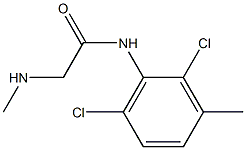 N-(2,6-dichloro-3-methylphenyl)-2-(methylamino)acetamide,,结构式