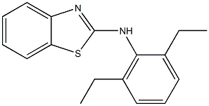 N-(2,6-diethylphenyl)-1,3-benzothiazol-2-amine Struktur