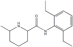 N-(2,6-diethylphenyl)-6-methylpiperidine-2-carboxamide Structure