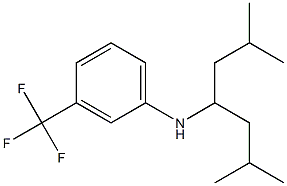 N-(2,6-dimethylheptan-4-yl)-3-(trifluoromethyl)aniline Structure