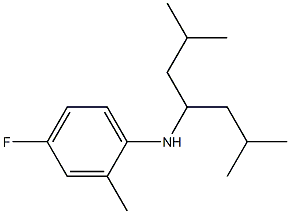 N-(2,6-dimethylheptan-4-yl)-4-fluoro-2-methylaniline