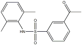 N-(2,6-dimethylphenyl)-3-acetylbenzene-1-sulfonamide Struktur