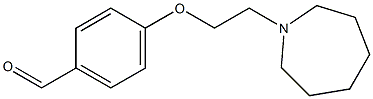 4-(2-(azepane-1-yl)ethoxy)benzaldehyde Structure