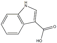 Indole-3-carboxylic acid 化学構造式