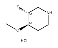 (3R,4R)-3-fluoro-4-methoxypiperidine hydrochloride Structure